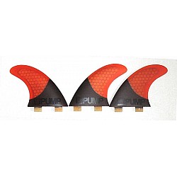 Pump Hex Core/Carbon Fibreglass Fin Set Burnt Orange