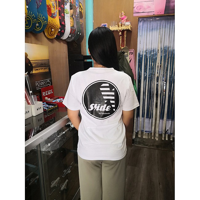 Slide Surfskate T Shirt White (เสื้อยืด Slide Surfskate สีขาว)