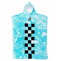 Creatures of Leisure Fluoro Blue Chex Poncho 100% Cotton