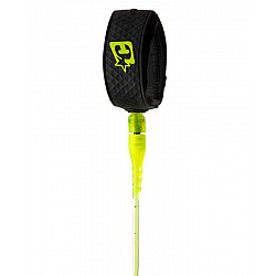 Creatures of Leisure  6.0 Reliance Comp Surfboard Leash Lime Speckle Black