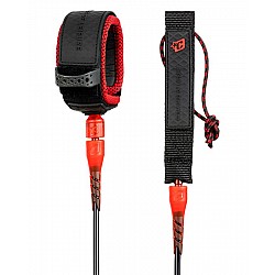 Creatures of Leisure  6.0 Reliance Pro Surfboard Leash Black/Red