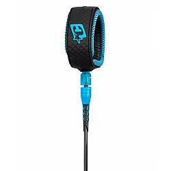 Creatures of Leisure  6.0 Reliance Pro Surfboard Leash Black/Cyan