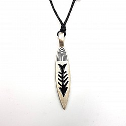 Pewter Pendant Black Resin Fish Surfboard (พิวเตอร์จี้กระดานโต้คลื่นปลาเรซิ่นสีดำ) Pewter Pendant Black Resin Fish Surfboard (พิวเตอร์จี้กระดานโต้คลื่นปลาเรซิ่นสีดำ)