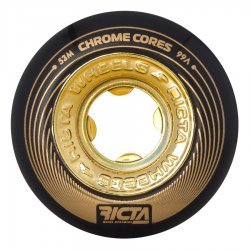 Ricta Chrome Core Black Gold 99a Skateboard Wheels 53mm