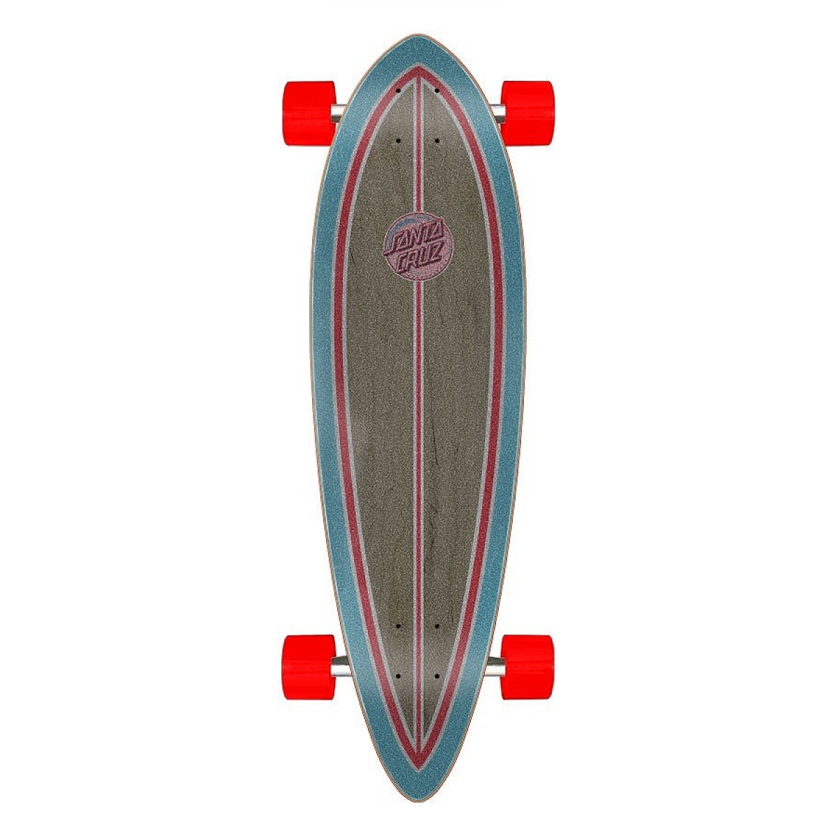 Longboard Santa Cruz Wave Dot Splice Pintail - 9.20" X 33", Planche De Cruisng Style Rétro