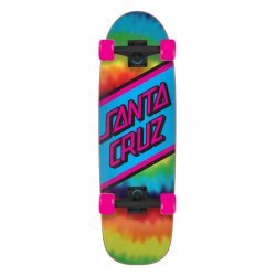 Santa Cruz Rainbow Tie Dye Street Cruiser Skateboard 8.79in x 29.05in