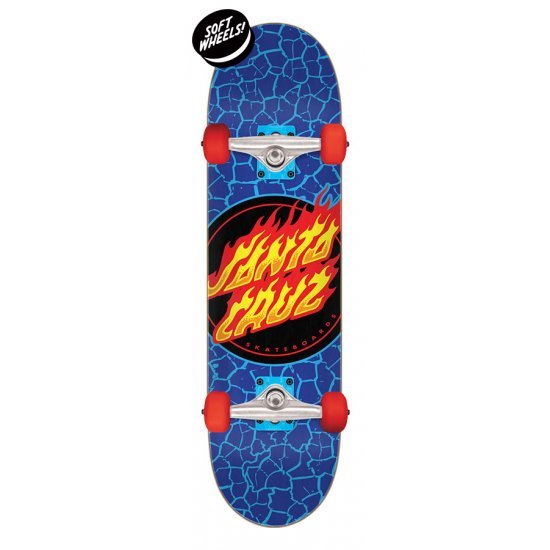 Santa Cruz Flame Dot Full Skateboard Complete 7.50in x 28.25in