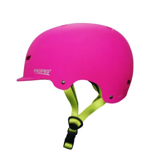 Pro Pro Deluxe Skateboard Helmet Pink (หมวกกันน็อค Skateboard)