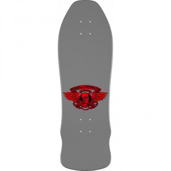 Powell Peralta Geegah Skull & Sword Silver Skateboard Deck 9.75 x 30