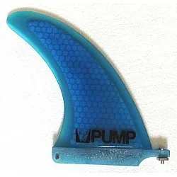 Pump Hex Core Fiberglass Longboard Fin 7.5 inch Blue