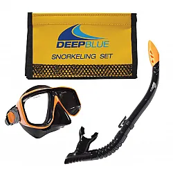 Deep Blue Silicone Snorkel Bora Mask Set (ชุดหน้ากากดำน้ำ)