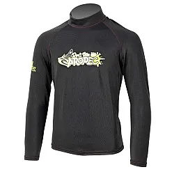 Aropec Kids Lycra Rash Guard Long Sleeve BLACK (เสื้อว่ายน้ำเด็กแขนยาว รุ่น Aropec สีดำ)