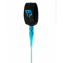 Creatures of Leisure  6.0 Reliance Comp Surfboard Leash Cyan Speckle Black