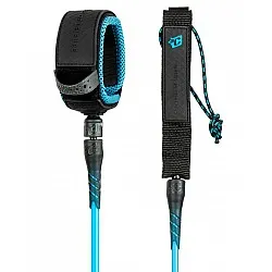 Creatures of Leisure  9.0 Reliance Pro Surfboard Leash  Cyan Black