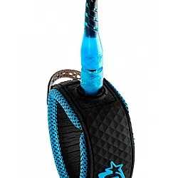 Creatures of Leisure  9.0 Reliance Pro Surfboard Leash  Cyan Black
