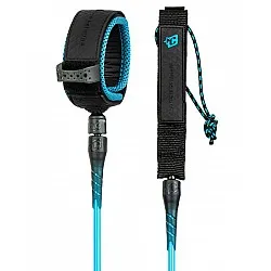 Creatures of Leisure  8.0 Reliance Pro Surfboard Leash Cyan/Black