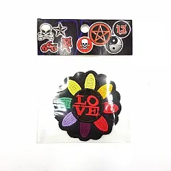 Iron on Embroidered Patch Love Flower (เหล็กบนแพทช์ปักดอกไม้รัก)