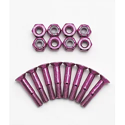 Beast Skateboard Allen Hardware 1.25 inch Pink (set of 8)