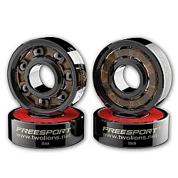 Freesport High Performance ABEC 9 Black Ceramic Bearings (ลูกปืนล้อสเก็ตบอร์ด)