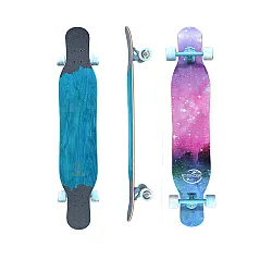 Koston Zodiac Dancing Longboard 46 inch Aqua/Pink