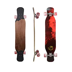 Koston Zodiac Dancing Longboard 46 inch Red (ลองบอร์ด รุ่น Koston ขนาด46นิ้ว สีแดง)