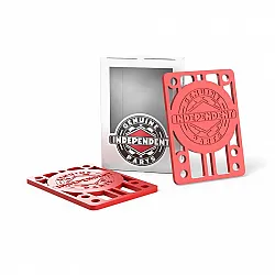 Independent Genuine Parts Skateboard Riser Pads 1/8 inch Red