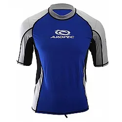 Aropec Lycra Rash Guard Short Sleeve BLUE(เสื้อว่ายน้ำแขนสั้นสีน้ำเงิน รุ่น Aropec)