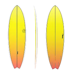 Torq Surfboard 7.2 Fish Retro Fade